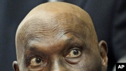 Senegalese President Abdoulaye Wade during a press conference at the presidential palace in Dakar, Senegal, February 27, 2012.