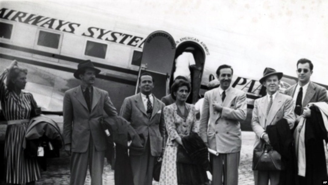 On August 17, 1941 Walt Disney, his wife Lillian, and colleagues step off the plane in Rio de Janeiro to begin a nine-week trip through Latin American countries.